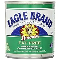 Eagle Brand Fat Free Sweetened Condensed Milk (3 Pack) 14 oz Cans - SET OF 2