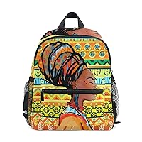 My Daily Kids Backpack African Woman Tribal Striped Nursery Bags for Preschool Children