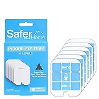 Safer Home SH506 Indoor Plug-in Fly Trap Refill Pack of 6 Glue Cards for SH502 Indoor Fly Trap