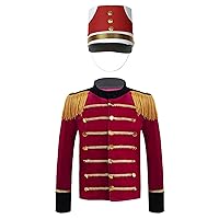 CHICTRY Boys' Girls' Matching Band Drum Major Costume Fancy Jacket Coat Trumpet Team Honor Guard Uniform