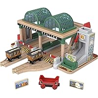 Thomas & Friends Wooden Railway Toy Train Set Knapford Station Passenger Pickup Wood Playset for Kids Ages 3+ Years