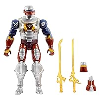 Masters of the Universe Masterverse Action Figure, Roboto Toy Collectible with Articulation & Accessories, 7 inch