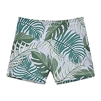 Tropical Floral Pattern Kid's Swim Pants Boys' Swim Trunks Boys' Swimwear Jammers