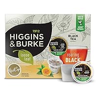 Higgins & Burke Roaring Black, Loose Leaf, Black Tea, Keurig K-Cup Brewer Compatible Pods, 24 Count