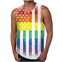 Mens Funny Tank Tops Sleeveless Summer T Shirts 3D Graphic Vest Round Neck Sport Gym Tanks Casual Workout T-Shirt