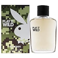 Play It Wild Eau de Toilette Spray for Men, Multi, Oriental Vanilla Fragrance, 3.4 Fl Oz