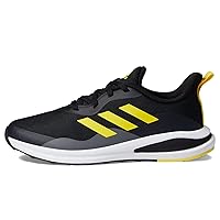 adidas Fortarun Running Shoe, Black/Beam Yellow/Carbon, 6.5 US Unisex Big Kid