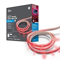 GE Cync Smart LED Light Strip, Room Décor Aesthetic Color Changing WiFi Lights, LED Lights for Bedroom and TV, Works with Amazon Alexa and Google, 16ft