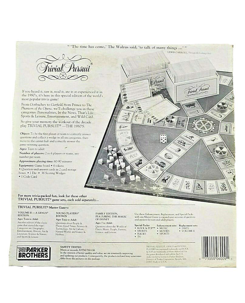 Trivial Pursuit: The 1980's Master Game