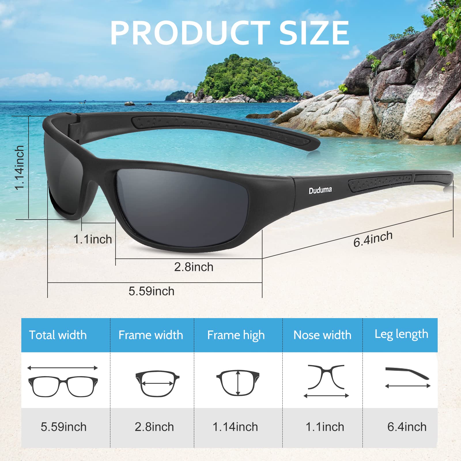 SUPERTRIP Polarized Sports Sunglasses Cycling Glasses with 5