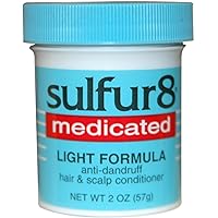 Sulfur8 Medicated Light Formula Anti-Dandruff Hair & Scalp Conditioner, 2 oz (Pack of 2)