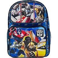 Fast Forward Kid’s Licensed 16” Large School Backpacks with Multiple Pockets (Transformers)