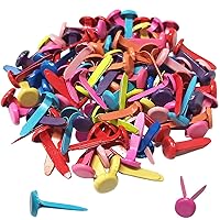 500 Pieces Mini Brads Fasteners Brass Paper Fasteners Metal Fasteners Round  Pastel Brads for Scrapbooking Crafts DIY Projects (0.5 Inch, 0.7 Inch, 1  Inch)