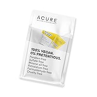 Acure Brightening Day Cream Set - Radiant Skin Duo with Cica & Argan Oil - 100% Vegan - All Skin Types - Travel Size Pack of 1.7 Fl Oz & 1 Fl Oz