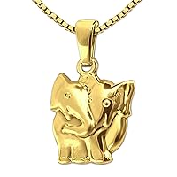 Clever SCHMUCK-SET Midas Gold 333 Pendant with Real 
