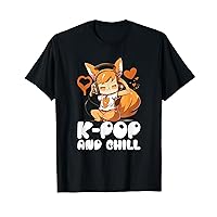 Kpop & Chill Fox Korean Pop Merch K-pop Merchandise T-Shirt