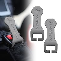 Bucklebee Easy Car Seat Buckle Release Aid for Children Unbuckle Car Seat Release Tool - Car Seat Button Pusher - Car Seat Opener for Nails - Car Seat Buckle Release Tool Buddy Me (2 Packs Gray)