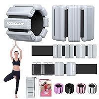 Pilates Wrist & Ankle Weights for Women, Wearable Strong Arm & Leg Weights Set of 2(1Lbs Each), Adjustable Ankle Weights for Walking, Yoga, Dance, Barre,Gym