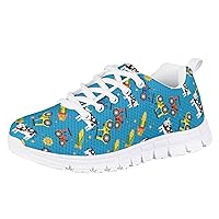 Kids Running Shoes Printed Casual Comfort Walking Sneakers Tennis Shoes for Boys Girls