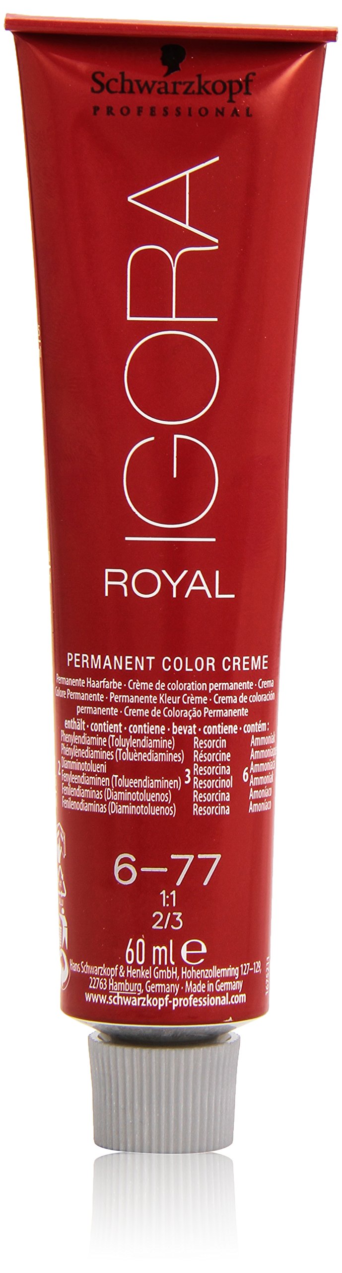 Schwarzkopf Igora Royal, 6-77 Dark Blonde Copper Extra, 60ml