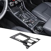 Central Control Gear Shift Panel Trim Cover Compatible with Subaru Forester 2019-2024, ABS Gear Shifter Console Anti-Scratch Panel Frame Sticker Protection Interior Accessories (Carbon Fiber Pattern)
