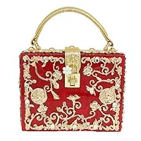 Acrylic & Flower Designer Shoulder Bags for Women Crossbody Bag Rhinestones Top-Handle Box Tote Handbags