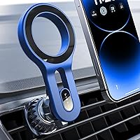 LISEN MagSafe Car Mount, Blue, 20X Powerful Magnetic Phone Holder for iPhone, Hands Free, Easily Install, 12 Months Warranty