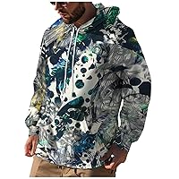 Hoodies For Men Sweatshirt Tie Dye Hoodie Mens Novelty Hood Pullover Plus Size Printed Sweatshirts With Pocket