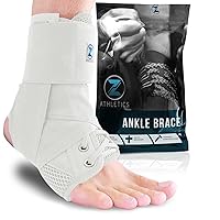 Z ATHLETICS Zenith Ankle Brace, Lace Up Adjustable Support – for Running, Basketball, Injury Recovery, Sprain! Ankle Support for Men, Women, and Children
