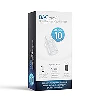 BACtrack Keychain Breathalyzer Mouthpieces (10 Count) | Compatible Keychain, Go, VIO and T60 Breath Alcohol Testers | Not Compatible C6 and C8 Breathalyzers