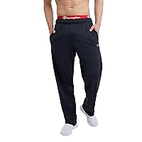 Champion mens Pants, Everyday Cotton, Lightweight Open-hem Lounge Pants for Men (Reg. Or Big & Tall)Track Pants