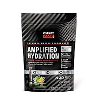 AMP Amplified Hydration | Enhanced Electrolyte & Healthy Digestion Complex | Lemon Lime | 20 Count
