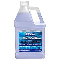 Softsoap Antibacterial Liquid Hand Soap Refill, Refreshing Clean, Moisturizing Hand Soap, 1 Gallon,White