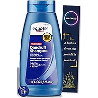 Equate Medicated Dandruff Shampoo with Selenium Sulfide 1%, 11 Fl oz and Bookmark Gift of YOLOMOLO