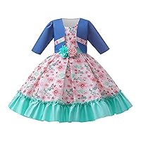Girls Size 6 Easter Dress New Children's Clothing Girl's Dress Two Piece Printing Skirt Children's Princess Skirt