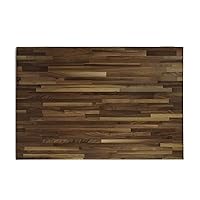 CONSDAN Butcher Block Counter Top, Walnut Solid Hardwood Countertop, Wood Slabs for Kitchen, Reversible, Both Side Polished, Prefinished with Food-safe Oil, 1.5