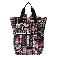 Coffee Diaper Bag Backpack for Baby Boy Girl Large Capacity Baby Changing Totes with Three Pockets Multifunction Diaper Bag Tote for Picnicking Shopping Travelling