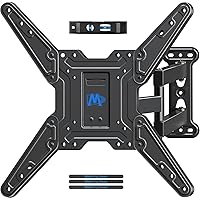 Mounting Dream TV Wall Mount Bracket for Most of 26-55 Inch LED, LCD, OLED and Plasma Flat Screen TV with Full Motion Swivel Articulating Arm up to VESA 400x400mm and 60 lbs, MD2393-MX