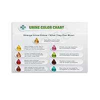 DFHEJG Hospital Examination Department Poster Urine Hydration Chart Art Poster (3) Canvas Painting Posters And Prints Wall Art Pictures for Living Room Bedroom Decor 12x08inch(30x20cm) Unframe-style