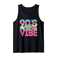 90s Vibe Vintage Retro 1990s 90s Styles Party Music Lover Tank Top