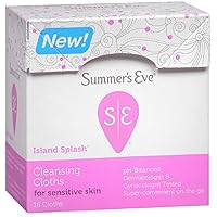Summers Eve Cleansing Cloths 16 Count Island Splash