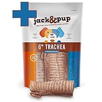 Jack&Pup Bundle - Baby Bully Sticks + Trachea Dog Chew | 6-inch Odor Free - Baby Bully Sticks (10-Pack) | Trachea Dog Chew (20 Pack)