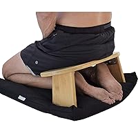Kneeling Meditation Bench with able Legs, Handmade Eco Friendly Wooden Kneeling Ergonomic Yoga Stool