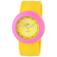 ORLOGI Women's TK597-YPY Neon Yellow Slap Watch