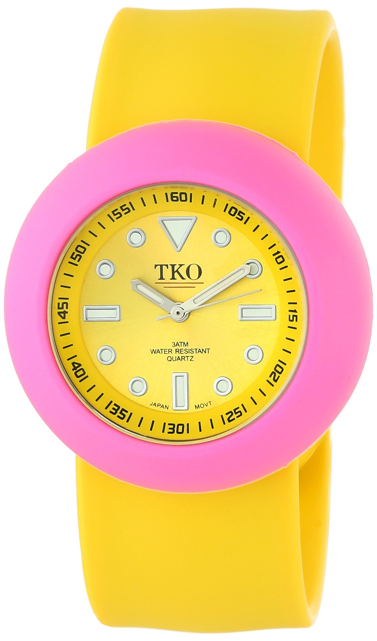 TKO ORLOGI Women's TK597-YPY Neon Yellow Slap Watch