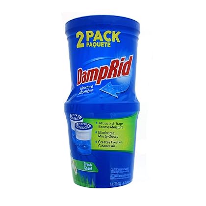 DampRid Fresh Scent Refillable Moisture Absorber - 10.5oz cups - 2 pack – Traps Moisture for Fresher, Cleaner Air
