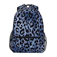 ALAZA Blue Leopard Animal Print Travel Laptop Backpack Durable College School Backpack
