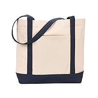 127 Ensigns Boat Tote Natural/Navy One Size