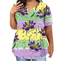 Ladies Tops and Blouses Short Sleeve Shirts for Women Shirts Long Sleeve Undershirt for Women Couples Christmas Shirts Women's Tops Going Out Tops for Women Women Shirts Green 5XL