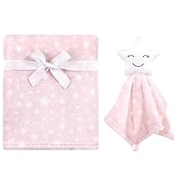 Hudson Baby Unisex Baby Plush Blanket with Security Blanket, Star Girl, One Size